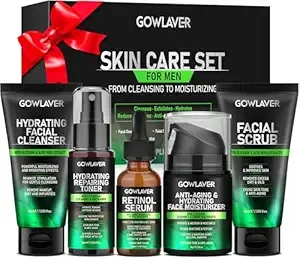 Gifts for Men,Skin Care for Men,Hydrating & Moisturizing Face Care Routine for Mens All Skin Types,Birthday Fathers Gifts Valentines for Him Dad Boyfriend Husband Christmas Stocking Stuffers