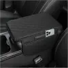 Upgraded Car Center Console Cover,Microfiber Leather Car Armrest Cover Cushion with 2 Storage Bags,Universal Car Armrest Storage Box Car Interior Accessories for Most Vehicles (Black)